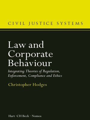 cover image of Law and Corporate Behaviour